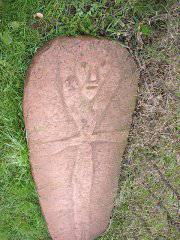 Grabplatte am alten Friedhof